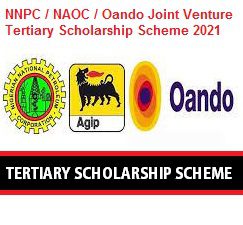 NNPC / NAOC / Oando Joint Venture Tertiary Scholarship Scheme 2021
