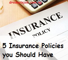 5 Insurance Policies you Should Have
