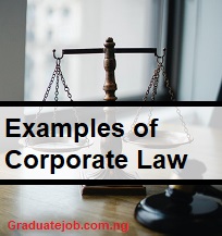 Examples of Corporate Law