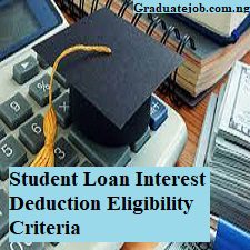 Student Loan Interest Deduction Eligibility Criteria