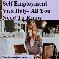 Self Employment Visa Italy- All You Need To Know