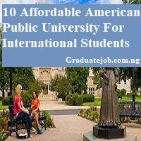 10 Affordable American Public University For International Students