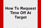 How to request time off at target