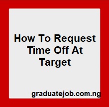 How to request time off at target