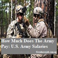 HOW MUCH DOES THE ARMY PAY: U.S. Army salaries