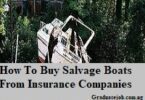 How To Buy Salvage Boats From Insurance Companies